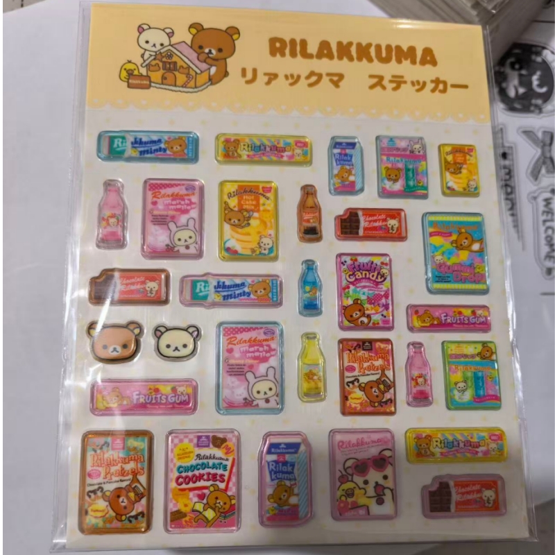 Food Grocery Snacks - New Cartoon Rilakkuma Food Series Thicken