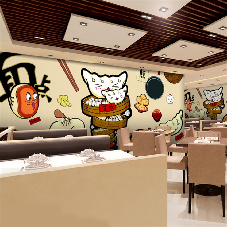 custom 3D Hand painted cartoon - đánh giá và giá Food Snacks Background