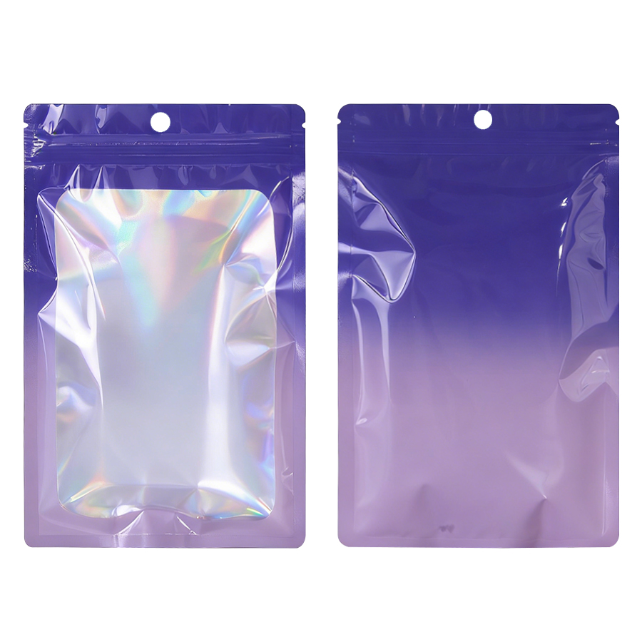 Holographic Color Square Zippe - đánh giá và giá Food In Snacks