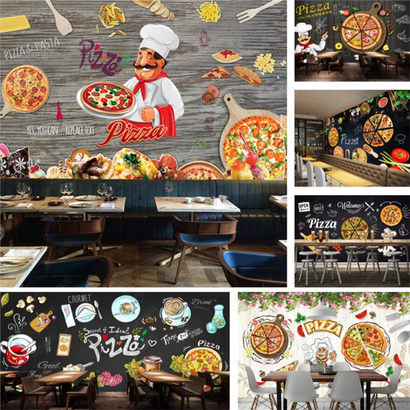 Custom Pizza Fast Food Mural W - đánh giá và giá Food Snacks Background