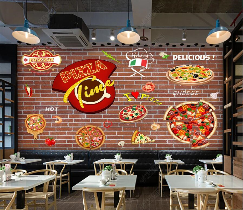 Custom Pizza Fast Food Mural W - đánh giá và giá Food Snacks Background