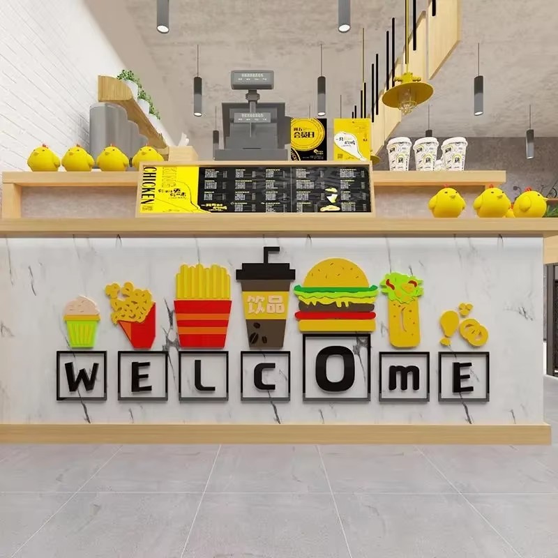 Food Theme Wall Stickers Snack - đánh giá và giá Food Snacks Background