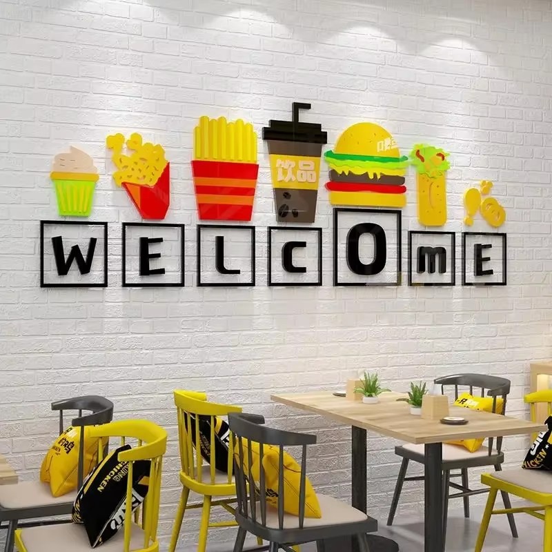Food Theme Wall Stickers Snack - đánh giá và giá Food Snacks Background