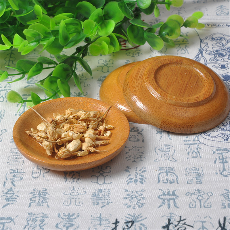 100Pcs/Lot Bamboo Saucer Stora - đánh giá và giá Food Snacks Background