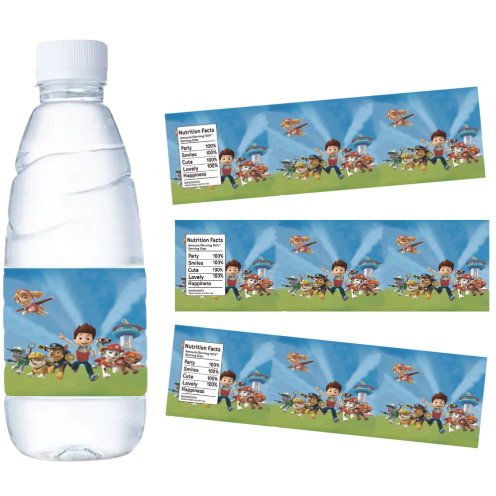 Paw Patrol Water Bottle Labels - đánh giá và giá Candy Sour Strip
