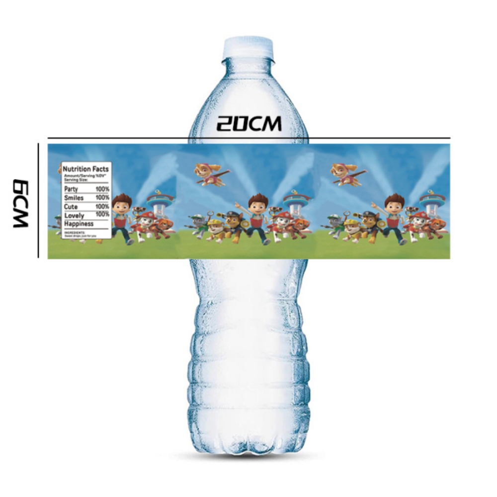Paw Patrol Water Bottle Labels - đánh giá và giá Candy Sour Strip