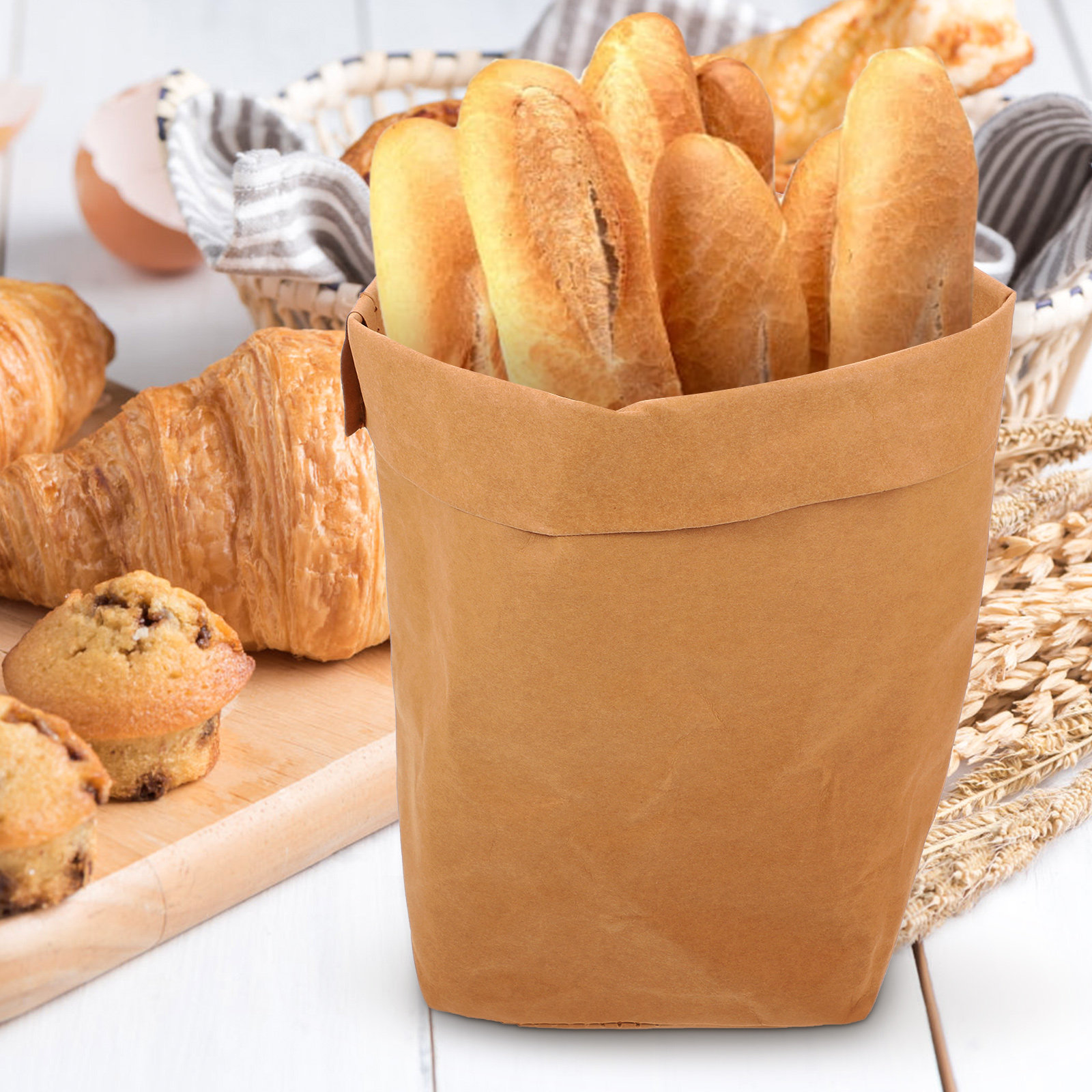 Premium Kraft Paper Storage Ba - đánh giá và giá Food Grocery Snacks
